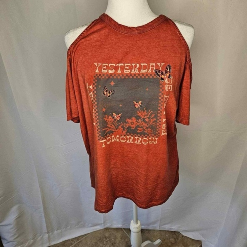 Torrid Yesterday Graphic Men's Shirt - Rust Size 3x